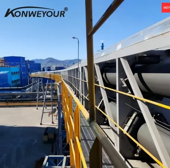 Trasportatore a cintura tubolare chiuso